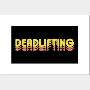 Retro Deadlifting Posters and Art